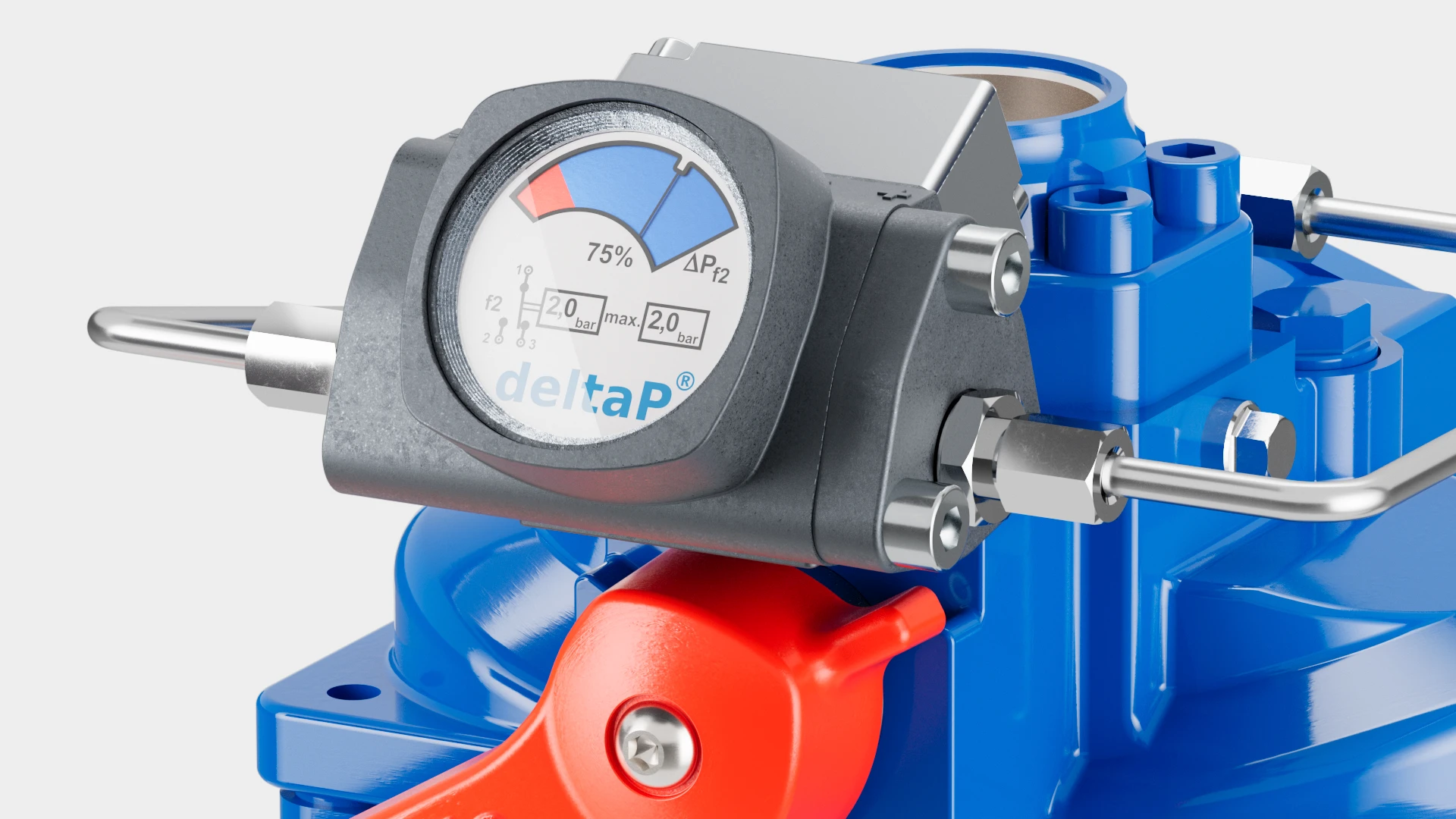 devoti.künne – CGI: fotorealistische 3D-Visualisierung eines Industriefilters. Detail