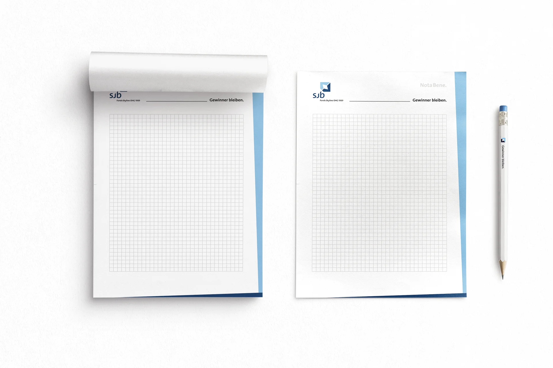 Notizblock Seiten, Bleistift