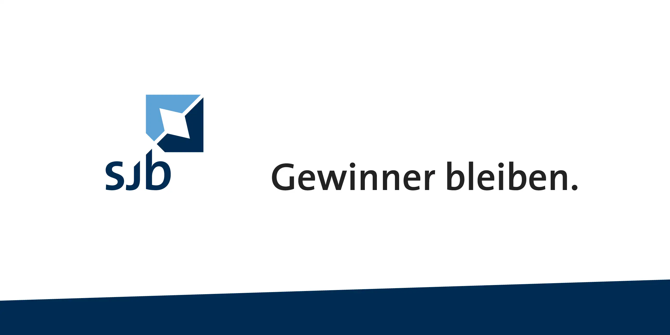 Logo SJB, Unternehmens-Claim "Gewinner bleiben."