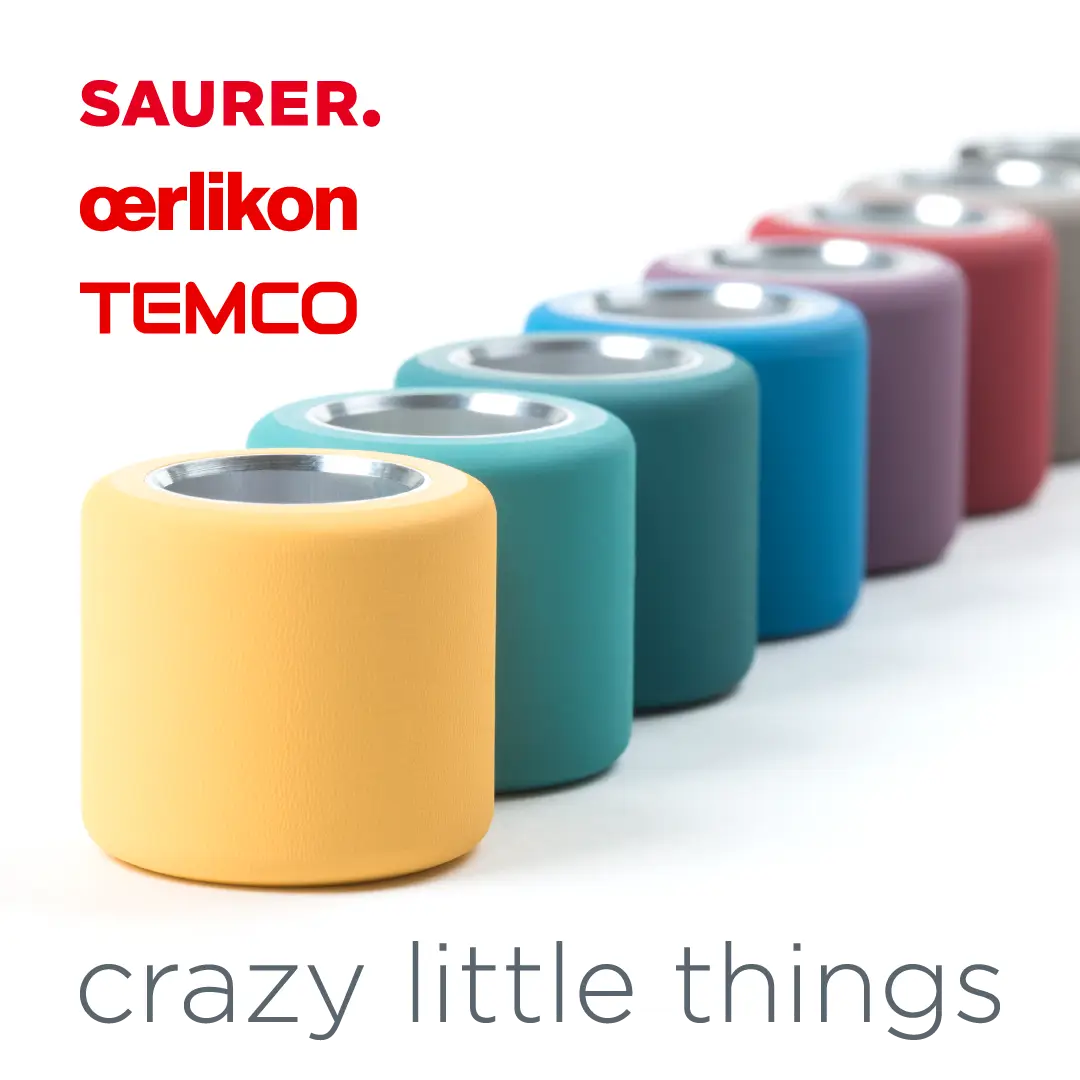 Aufstellung von Bezügen für Ringspinn-Anwendungen in verschiedenen Farben und Qualitäten